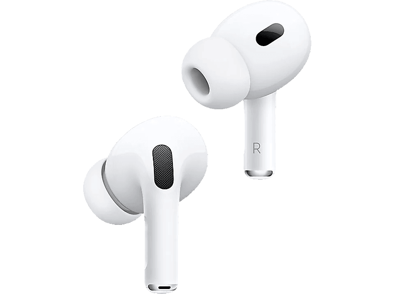 Apple AirPods Pro (2023 2ª gen), Conexión USB-C, Inalámbricos, Bluetooth®, Estuche de carga inalámbrica, Chip H2, Siri, Blanco