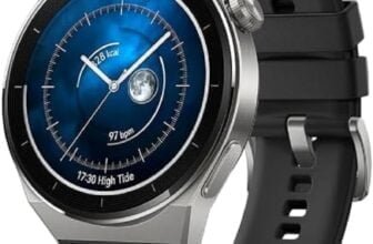 HUAWEI Watch GT 3 Pro 46 mm Smartwatch, Cuerpo de Titanio, Esfera de Zafiro, monitorización de saturación de oxígeno y frecuencia cardíaca, batería duradera, Correa de fluoroelastómero, Negro