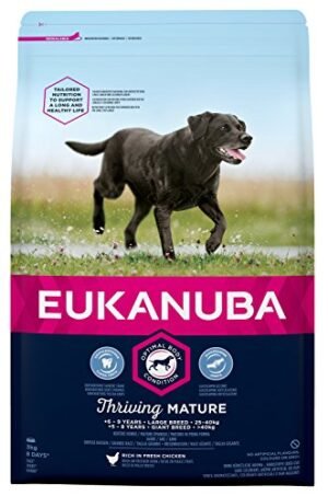EUKANUBA Alimento seco para perros maduros de raza grande, rico en pollo fresco 3 kg