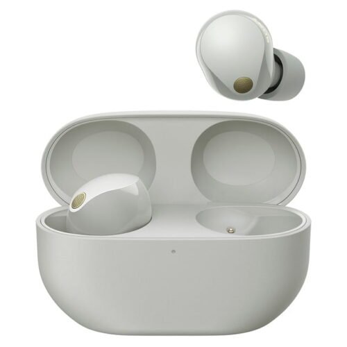 Sony Auriculares True Wireless Sony WF-1000XM5 Noise Cancelling, Hasta 24 horas de batería, Plata.
