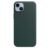 Apple Funda de piel Verde oscuro con MagSafe para el iPhone 14 Plus.