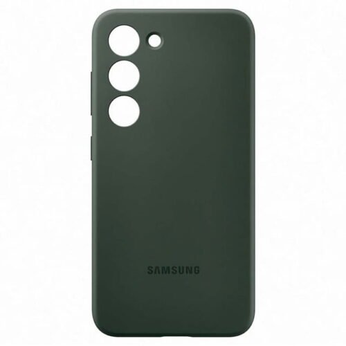 Samsung Funda de silicona verde para Samsung Galaxy S23.