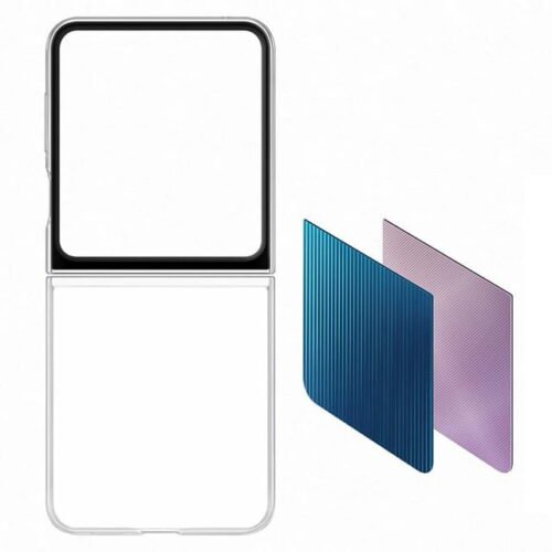 Samsung Carcasa transparente Samsung FlipSuit intercambiable para Galaxy Z Flip 5.