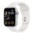 Apple Apple Watch SE GPS 44mm con caja de aluminio en plata y correa deportiva blanca.