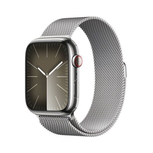 Apple Apple Watch Series 9 GPS + Cellular 45mm Acero inoxidable Plata con correa Plata Milanese Loop.
