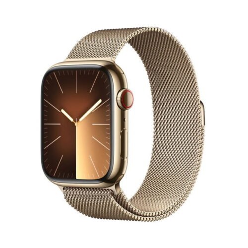 Apple Apple Watch Series 9 GPS + Cellular 45mm Acero inoxidable Oro con correa Oro Milanese Loop.