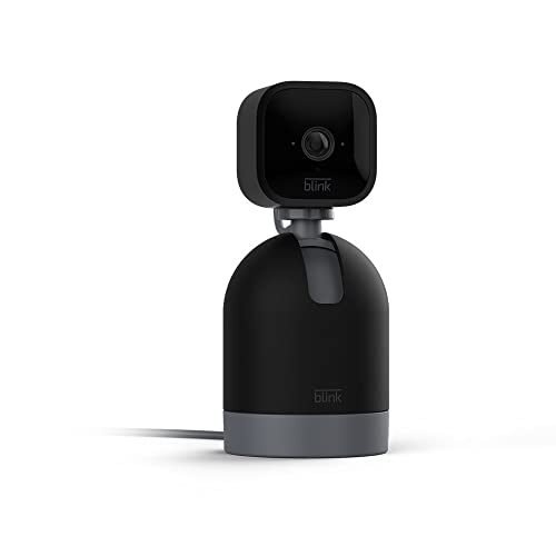 Chollo 📣 | Blink Mini Pan-Tilt Cámara | Cámara de seguridad inteligente orientable, interior, con enchufe, audio bidireccional, vídeo HD y detección de movimiento, compatible con Alexa (negra)