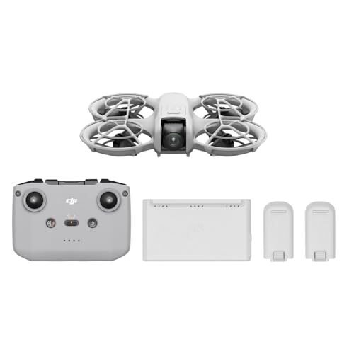 Descuento 🔥 | Pack DJI Neo Vuela Más, Mini dron con cámara 4K UHD para Adultos, 135 g dron Que te Sigue, despega Desde la Mano, Seguimiento de Objetivos por IA, QuickShots, con RC-N3 y 3 baterías