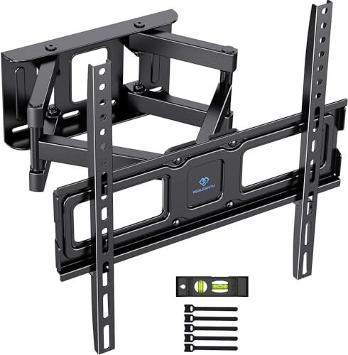 Oferta ✅ | PERLESMITH Soporte TV Pared Articulado Inclinable Y Giratorio – Soporte TV para 26-65 Pulgadas Pantallas – MAX VESA 400x400mm, para Soportar 45kg