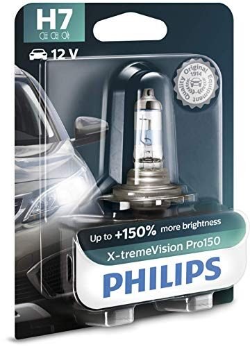 Descuento 🔥 | Philips X-tremeVision Pro150 H7 bombilla faros delanteros +150%, blister individual