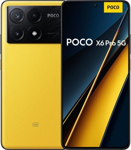 Descuento Poco X6 Pro – Smartphone de 12+512GB, Pantalla AMOLED de 6.67” 120Hz 1.5K, MediaTek Dimensity 8300-Ultra, Triple cámara de hasta 64MP, 5000mAh, Amarillo (Versión ES)