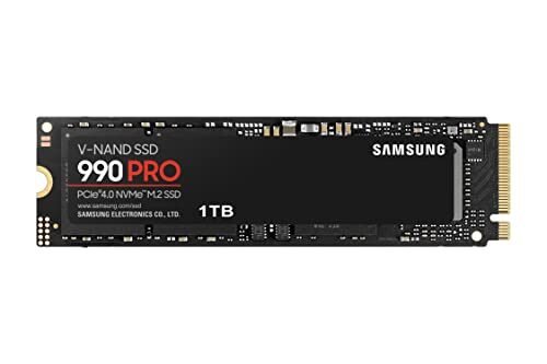 Descuento 🔥 | SAMSUNG Unidad de estado sólido 990 Pro M.2 1000 GB PCI Express 4.0 V-NAND MLC NVMe, negro, MZ-V9P1T0BW