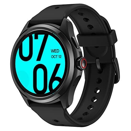 Oferta 🎉 | Ticwatch Pro 5 Android Smartwatch para Hombres Snapdragon W5+ Gen 1 Plataforma Wear OS Reloj Inteligente hasta 80 Horas de duración de la batería Salud Fitness No es Compatible con iPhone/iOS