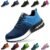 Descuento 🔥 | Zapatos de Seguridad Hombre Mujer Zapatillas Trabajo Ligero Comodo Calzado de Seguridad con Punteras de Acero Transpirable Antideslizante Azul EU 40